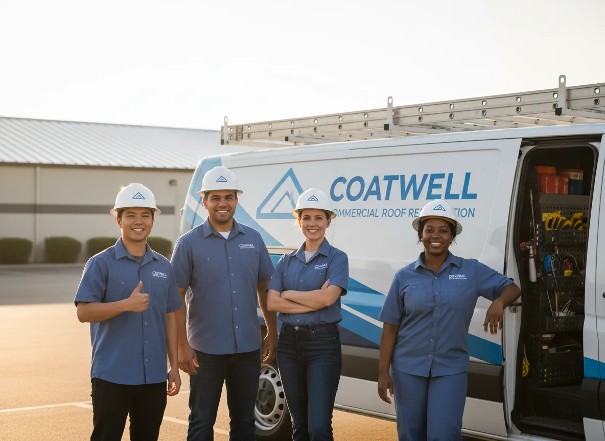 Commercial roof coating company in Levant, KS