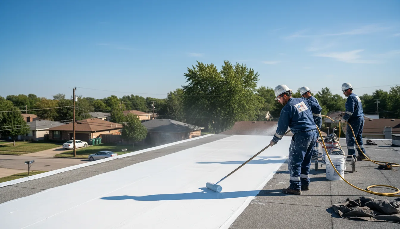 Commercial roof coating in Levant, KS near me